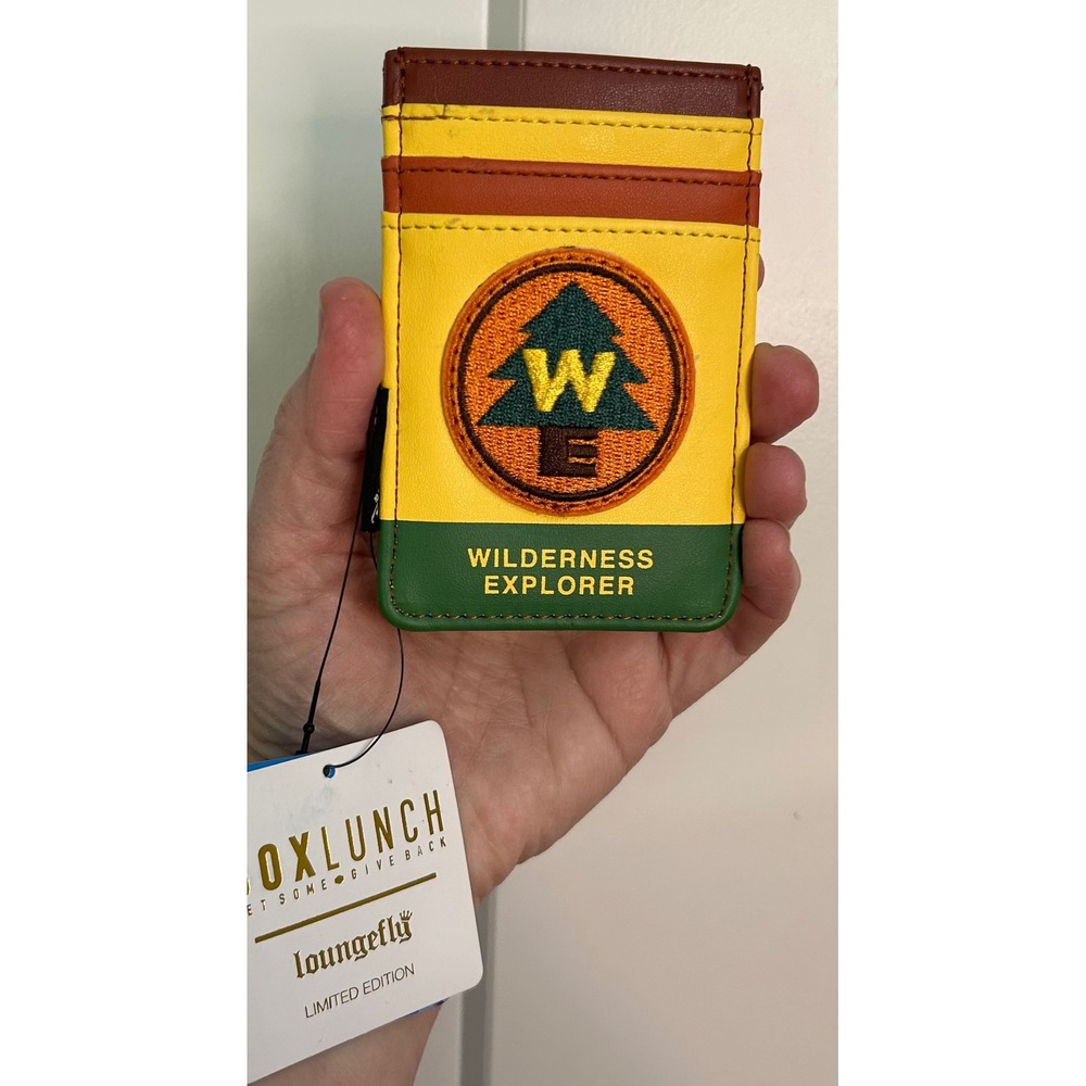 NWT HTF PIXAR DISNEY UP WILDERNESS‎ EXPLORER LOUNGEFLY ID CARDHOLDER